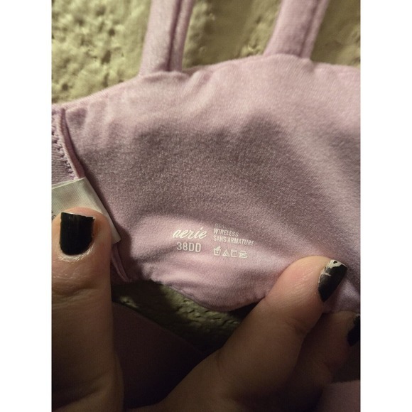 Aerie Real Sunny Full Coverage Lightly Lined Bra Pink Size 38DD - Picture 5 of 6